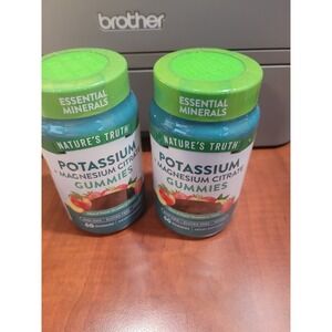 2 Potassium Magnesium Citrate Gummies | 60 Count by Nature's Truth exp 5/26 +